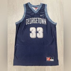 Vintage Georgetown Hoyas Patrick Ewing #33 Jersey Team Nike Mens Size Large
